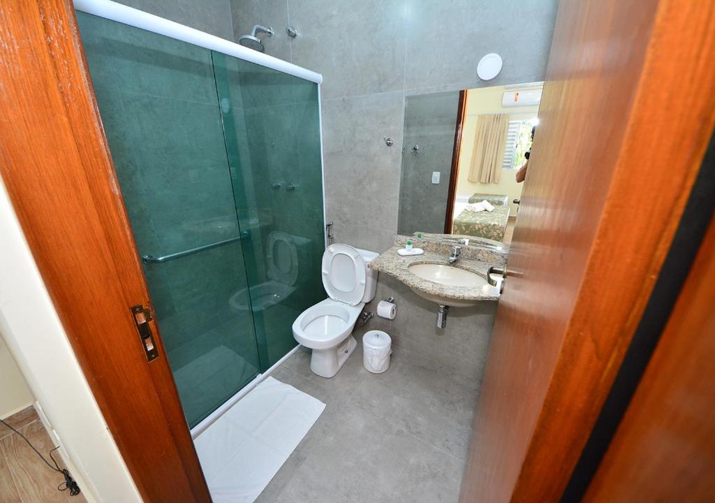Koupelna v ubytování Hotel Passaledo