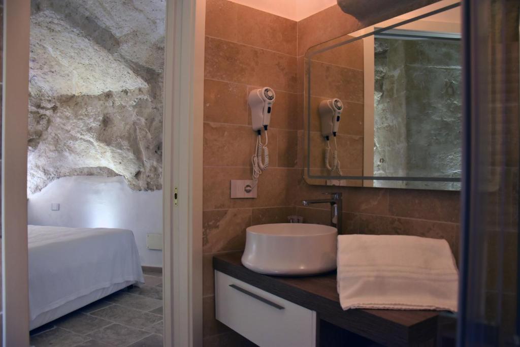 Koupelna v ubytování 5 Elementi Sassi Matera
