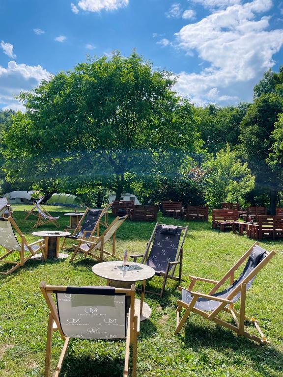 Zahrada ubytování Glamping Pod Lipami