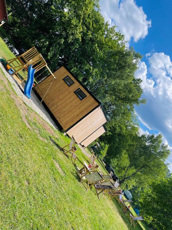 Zahrada ubytování Glamping Pod Lipami