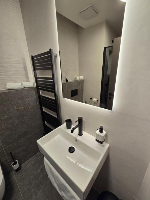 Koupelna v ubytování Apartmány Jarmilka s privátním wellness