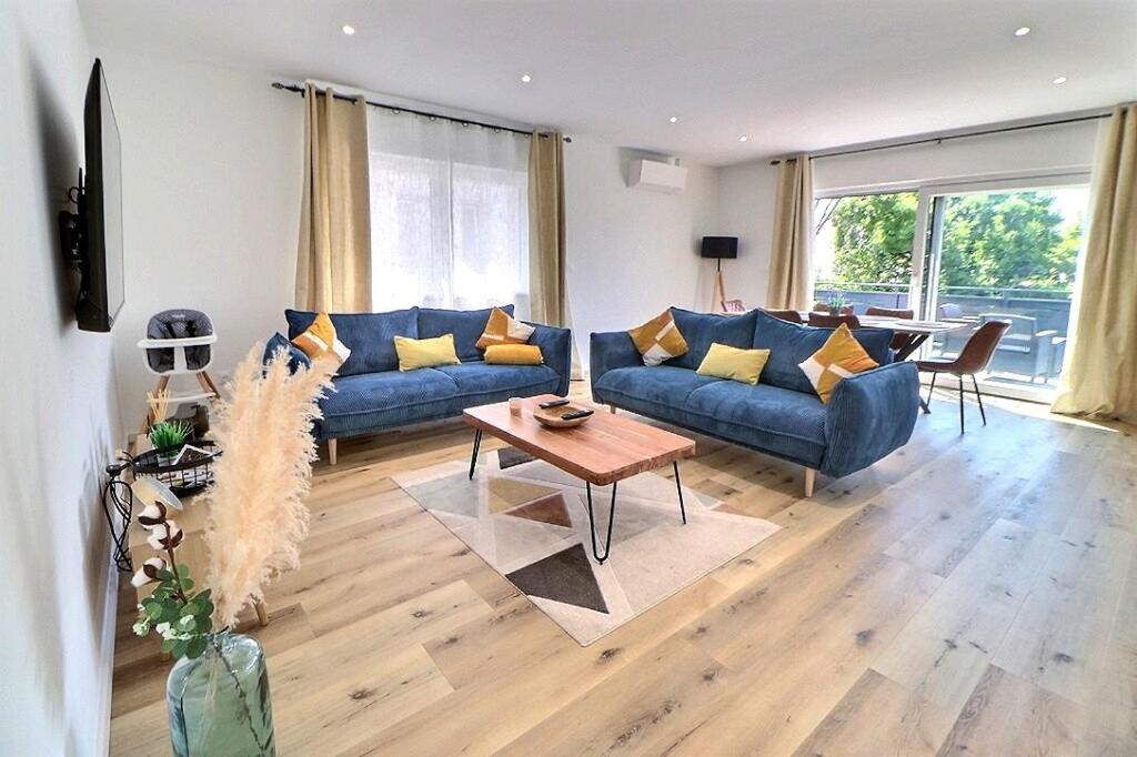 Posedenie v ubytovaní Appartement Alsace neuf garage, parking et terrasse