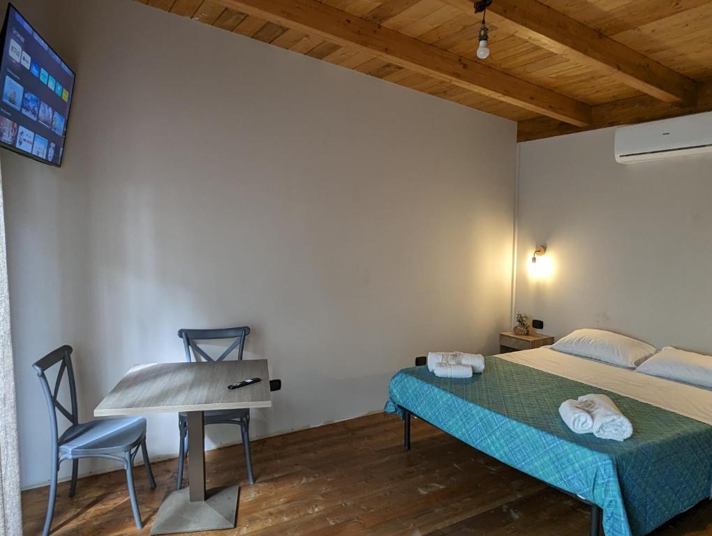 Postel nebo postele na pokoji v ubytování Cubo House
