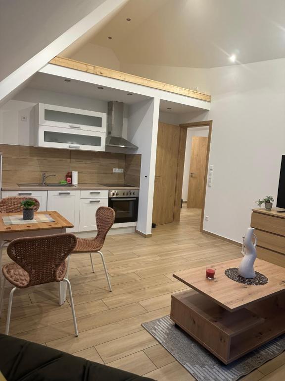 Kuchyň nebo kuchyňský kout v ubytování Hotel Kreuz Renchen