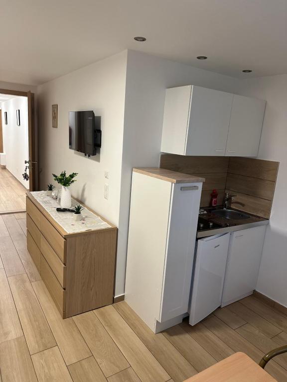 Kuchyň nebo kuchyňský kout v ubytování Hotel Kreuz Renchen