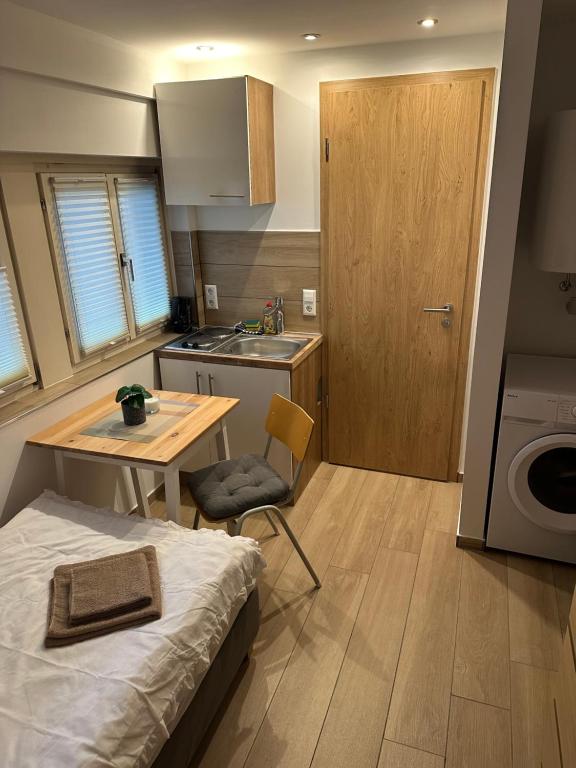 Kuchyň nebo kuchyňský kout v ubytování Hotel Kreuz Renchen