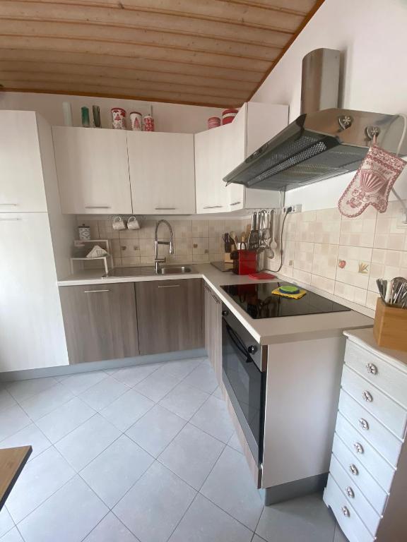 Kuchyň nebo kuchyňský kout v ubytování Villa Alessandra