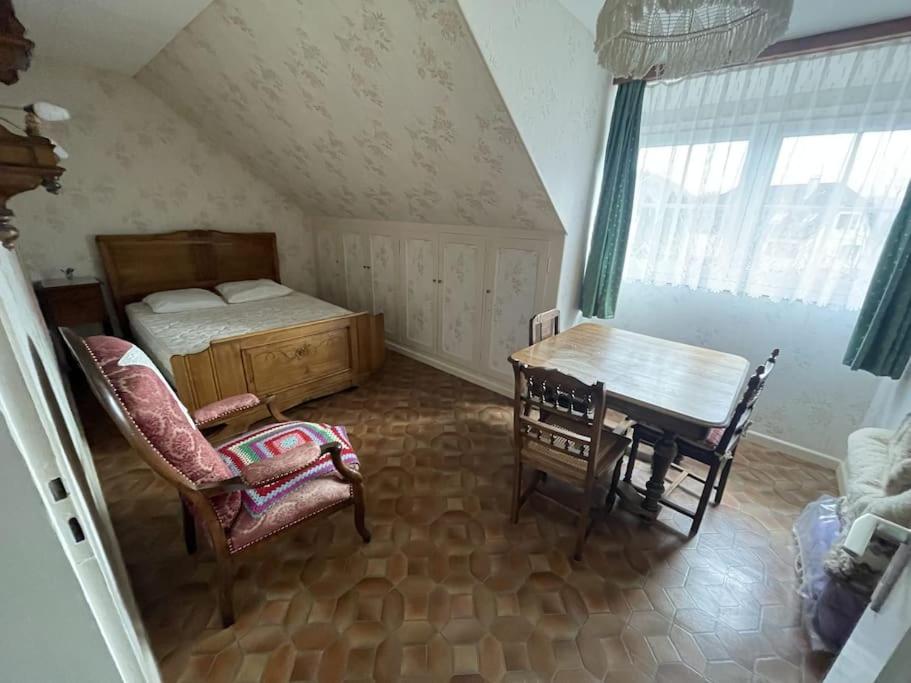 Postel nebo postele na pokoji v ubytování Aux Portes Du Parc