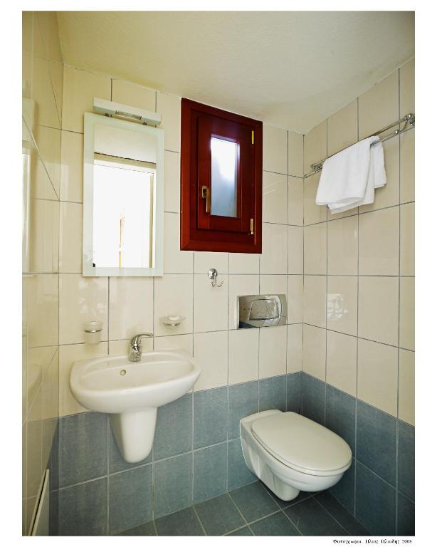 Koupelna v ubytování Chateau Zevgoli