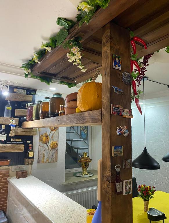 Kuchyň nebo kuchyňský kout v ubytování Relax Station