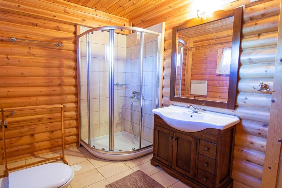 Koupelna v ubytování Apartment Styga Kalavrita
