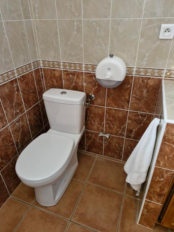 Salle de bains dans l'établissement Chambres d'hôtes à Pêtre