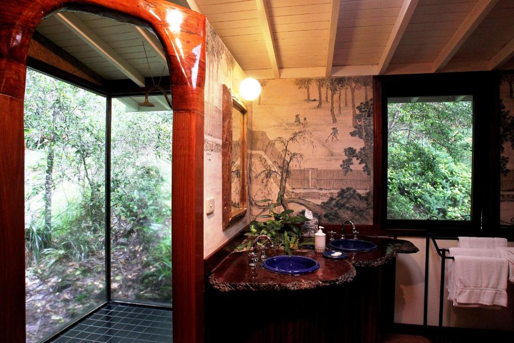 Zahrada ubytování Wollumbin Palms Rainforest Retreat