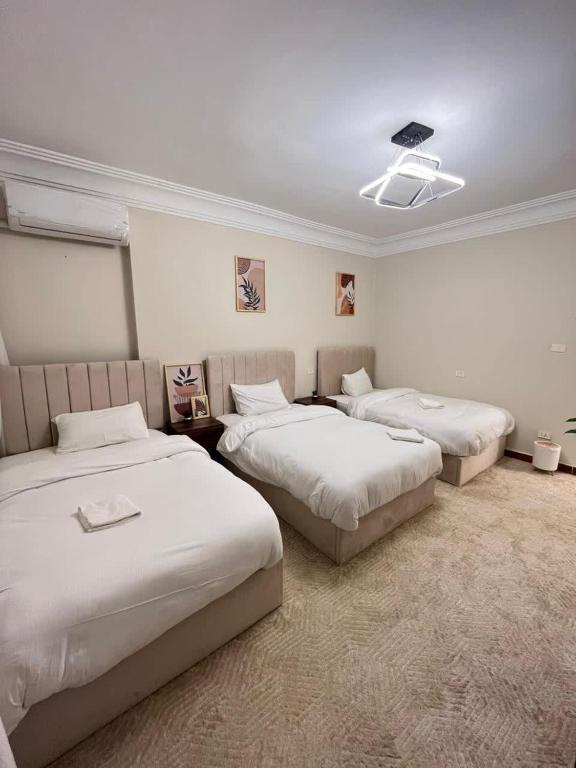 Letto o letti in una camera di Zamalek Taha Hussein open view
