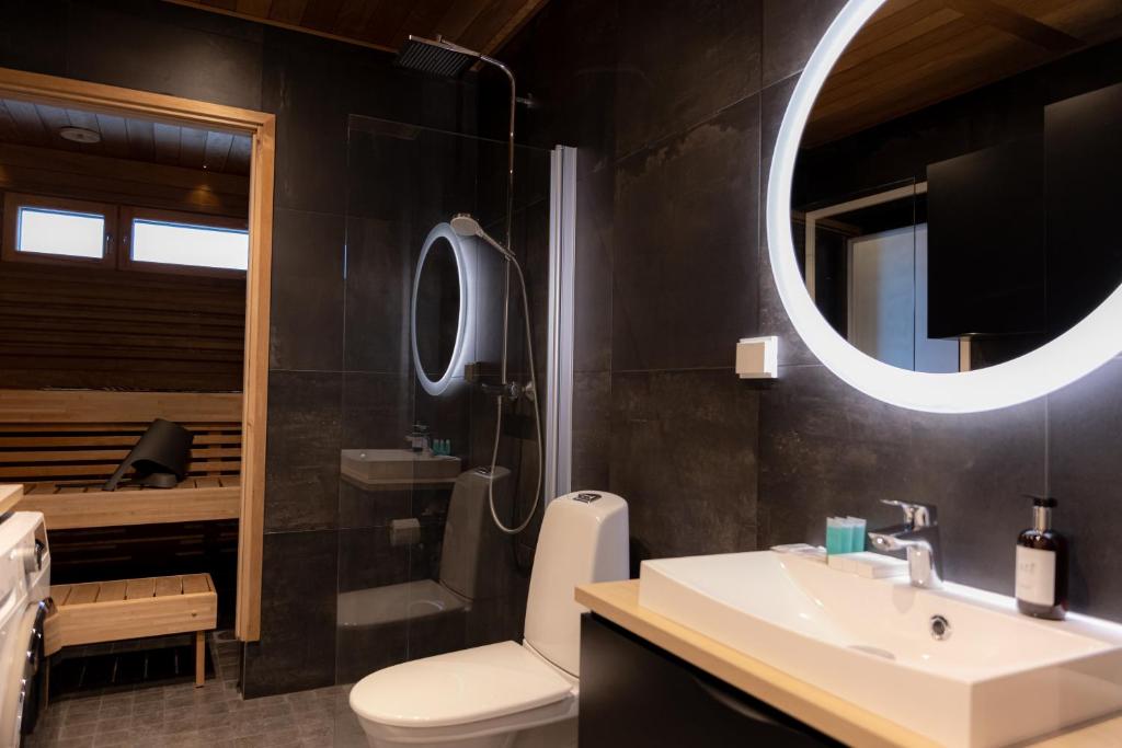 Koupelna v ubytování Snow Heaven Suites