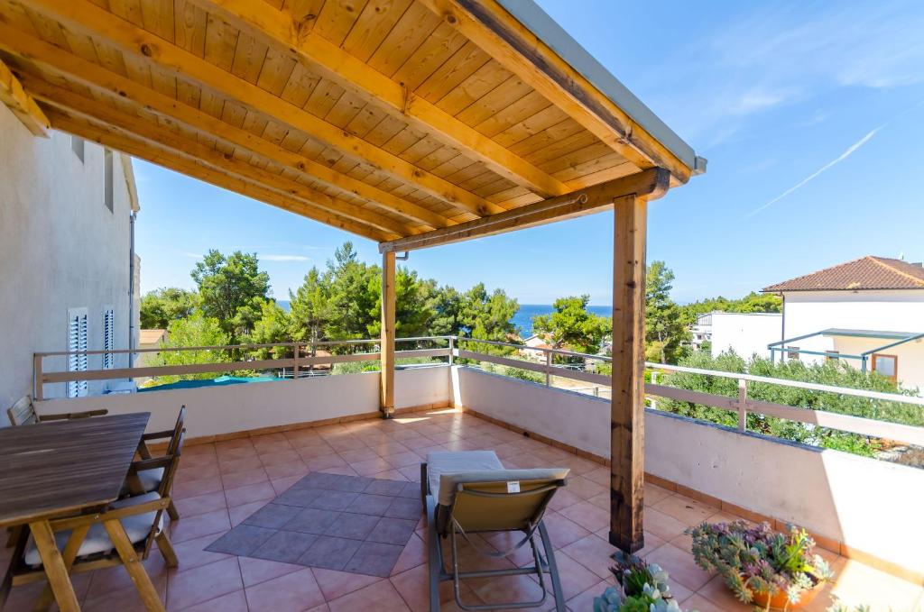 Ban công/sân hiên tại Apartments Helena