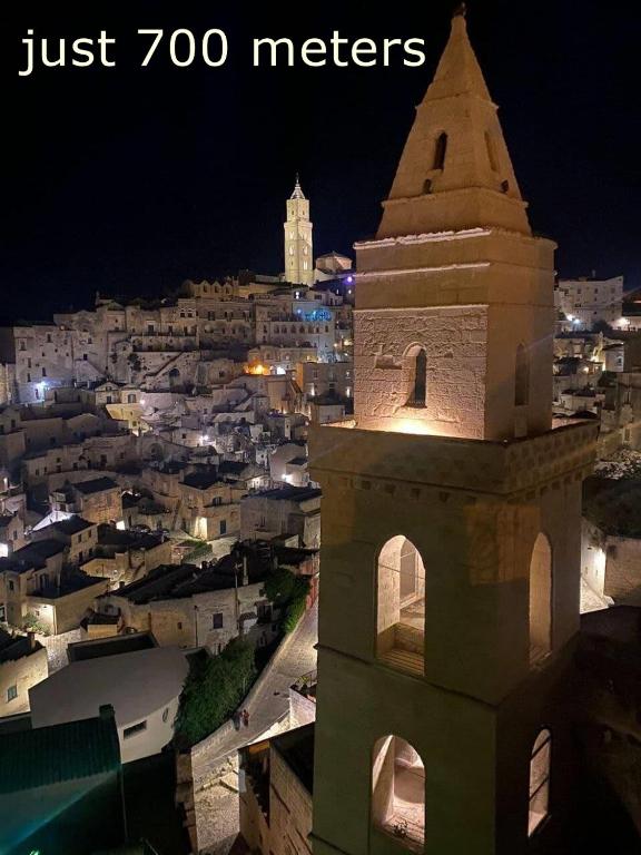 Nespecifikovaný výhled na destinaci Matera nebo výhled na město při pohledu z bed and breakfast
