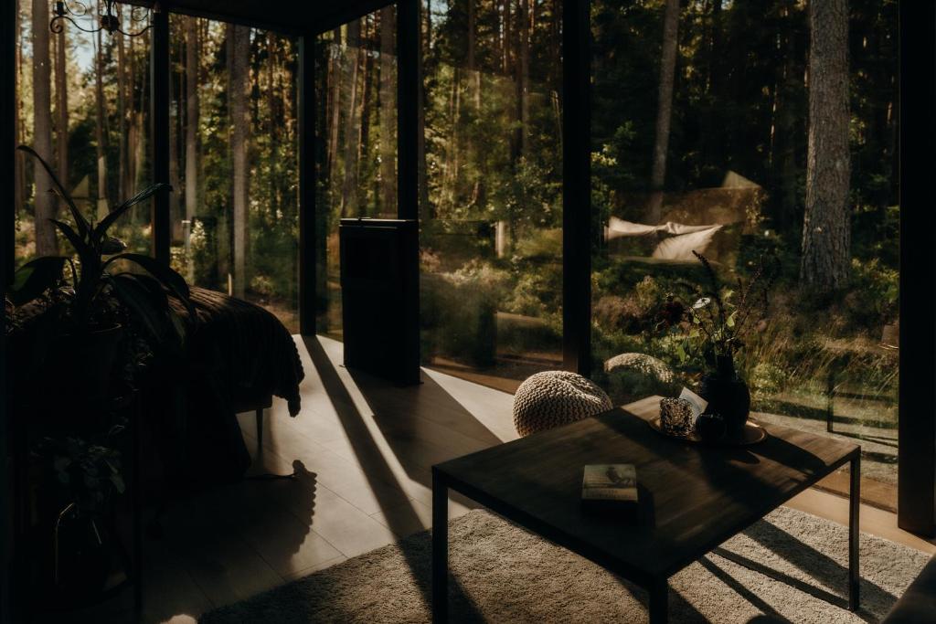 Zahrada ubytování Mustika Mirror minivilla saunaga