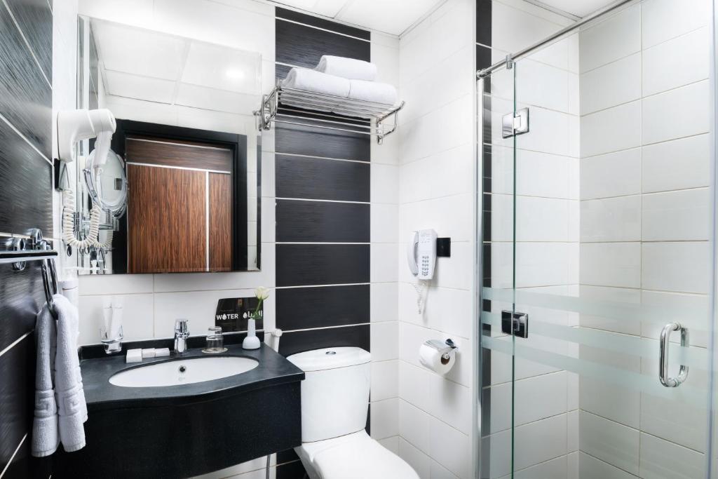 Koupelna v ubytování Elaf Bakkah Hotel