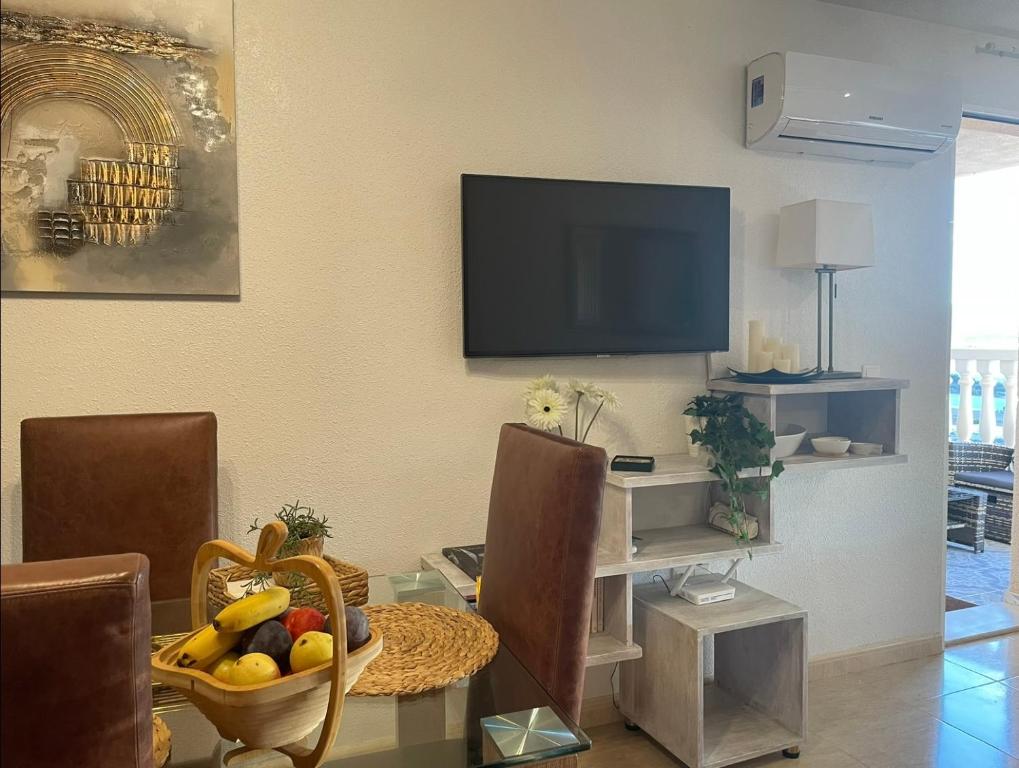 Posezení v ubytování Casa Luna - Sea view apartment Bolnuevo