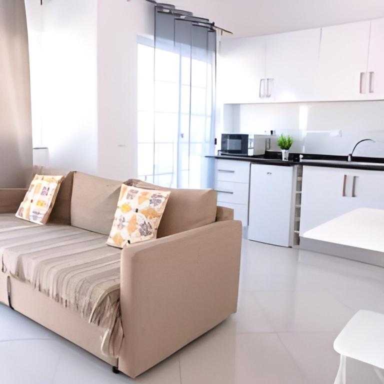 Kuchyň nebo kuchyňský kout v ubytování Urban Praia Maria - ApartHotel