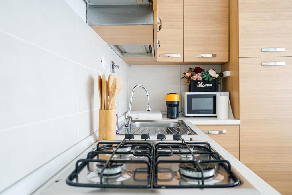 Kuchyň nebo kuchyňský kout v ubytování Riol Home