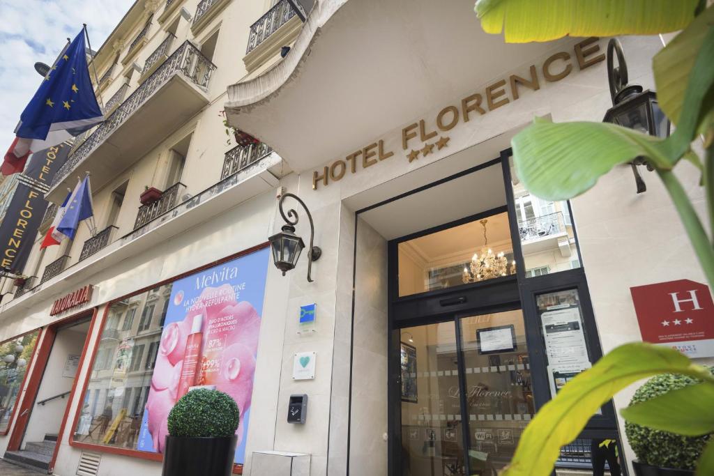 a store front of a hotel at Hotel Florence Nice in Nice