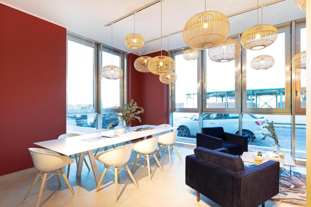 Posezení v ubytování B&B Hotel Roma Fiumicino Aeroporto Fiera 1