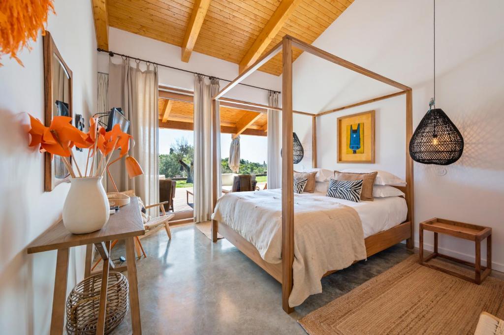 Postel nebo postele na pokoji v ubytování TEIMA, Alentejo SW