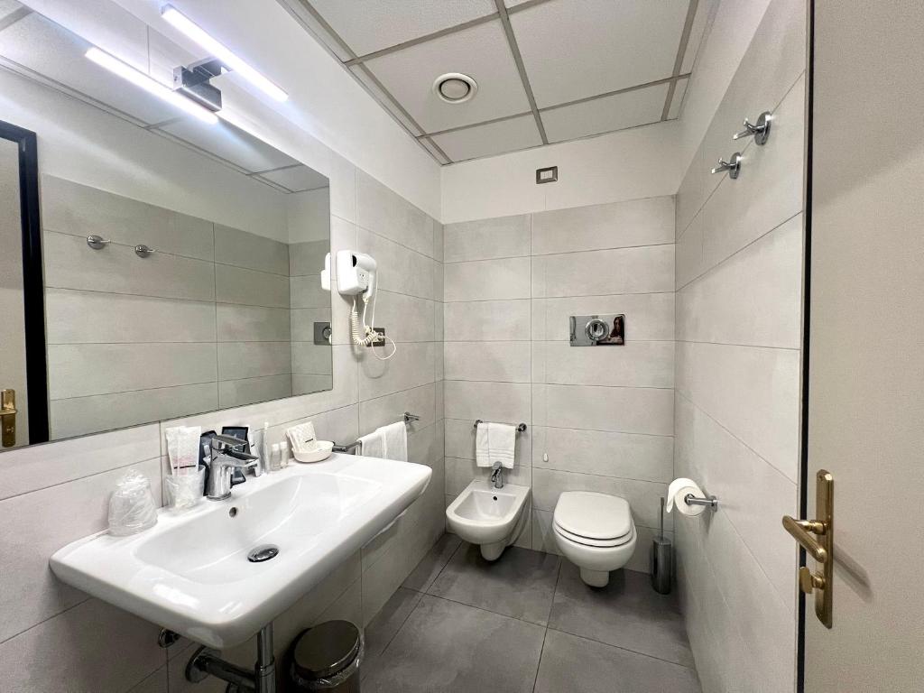 Koupelna v ubytování Hotel Diamante