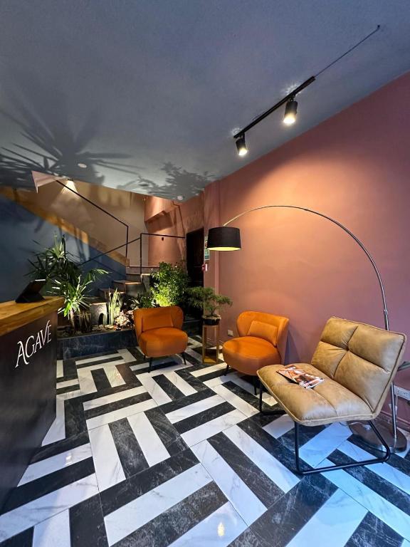 Posezení v ubytování Hotel Agave Baños