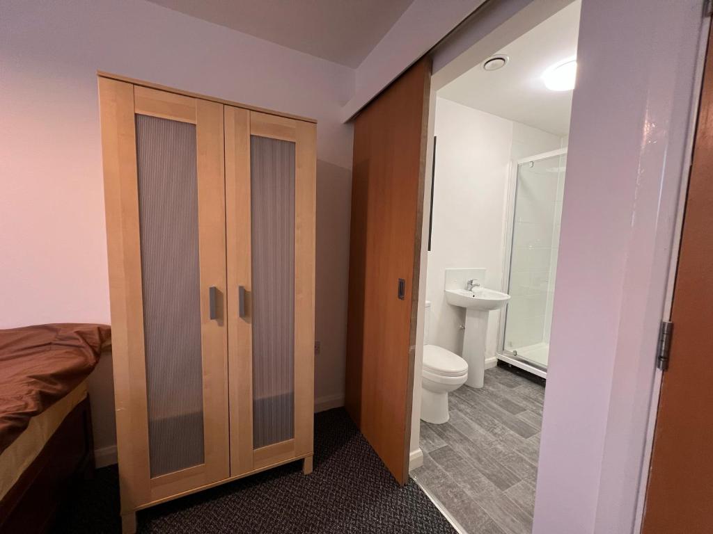 Koupelna v ubytování Sun House