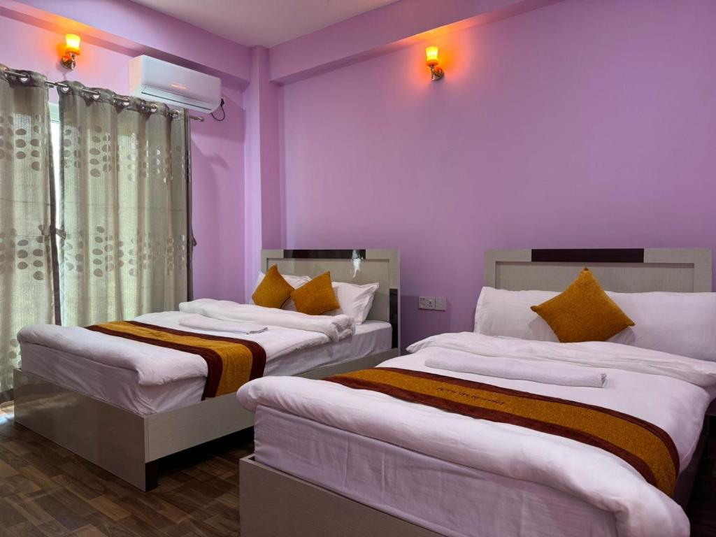 Letto o letti in una camera di Amazon Resort