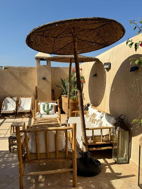 Posezení v ubytování Riad dar serenity