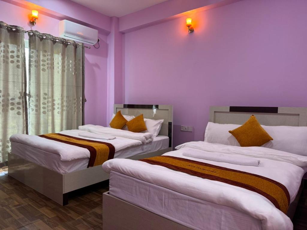 Letto o letti in una camera di Amazon Resort