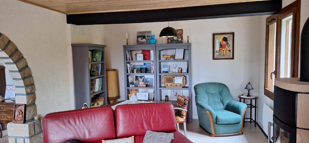 Posezení v ubytování La Villa des Sources