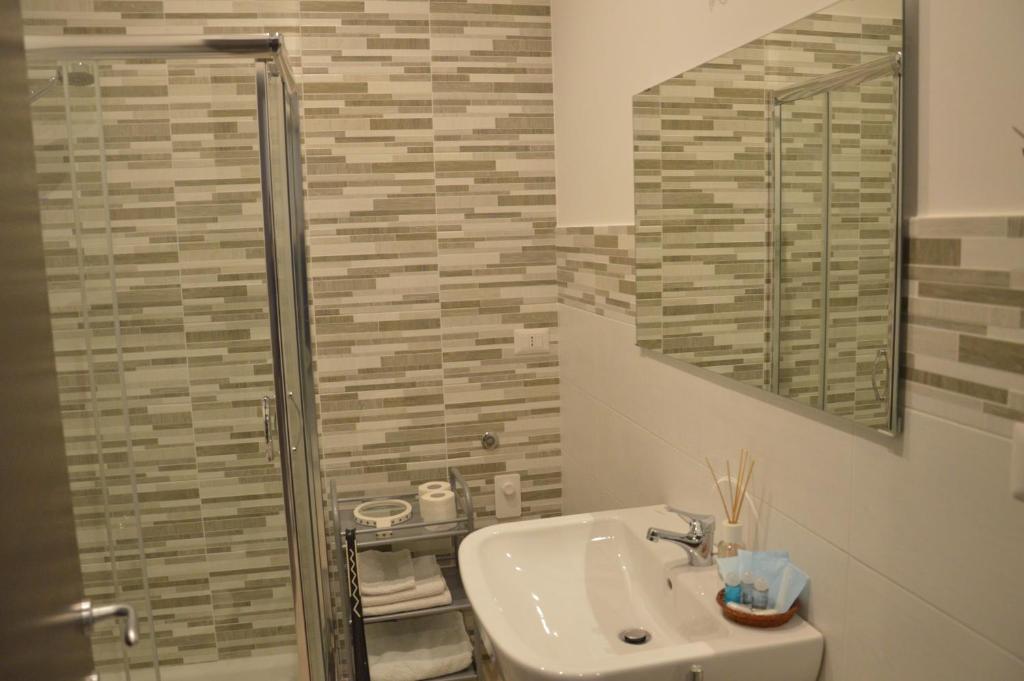Koupelna v ubytování Matera Sassi Rooms 21/a e 21/b