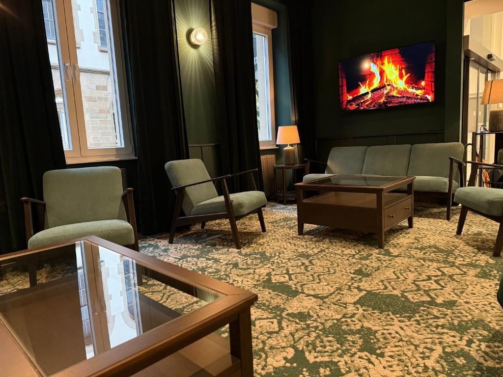 Posezení v ubytování Hotel Barbarossa Karlsruhe Stadtmitte