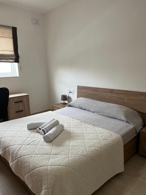 Postel nebo postele na pokoji v ubytování Magical modern apartment