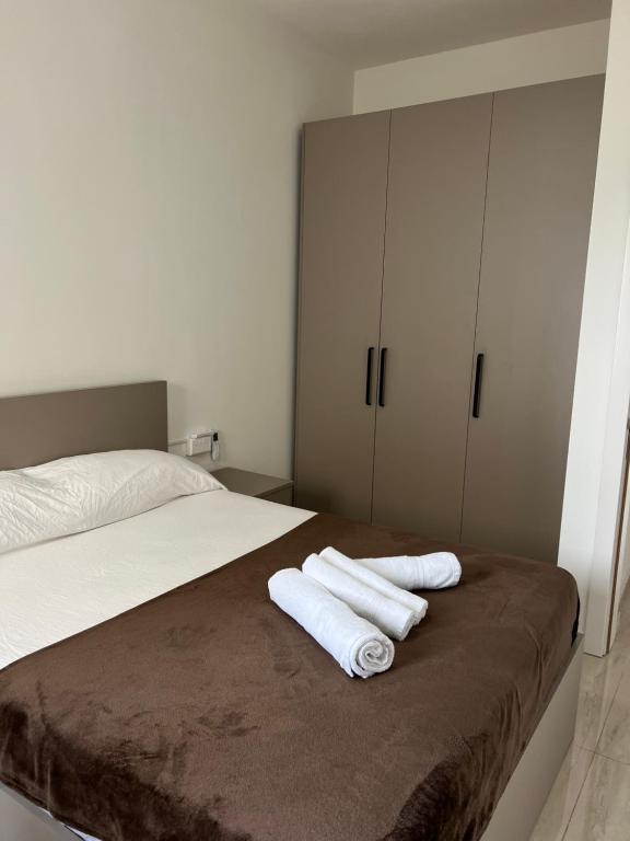 Postel nebo postele na pokoji v ubytování Magical modern apartment