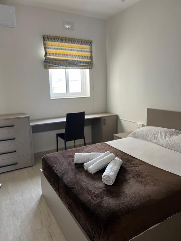 Postel nebo postele na pokoji v ubytování Magical modern apartment