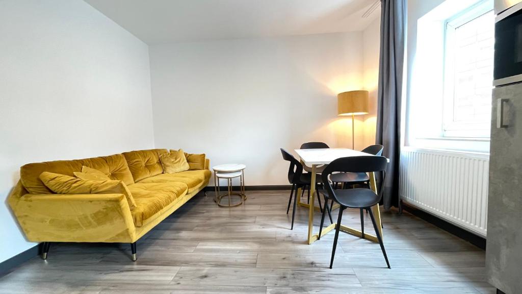 Χώρος καθιστικού στο Home Apartments