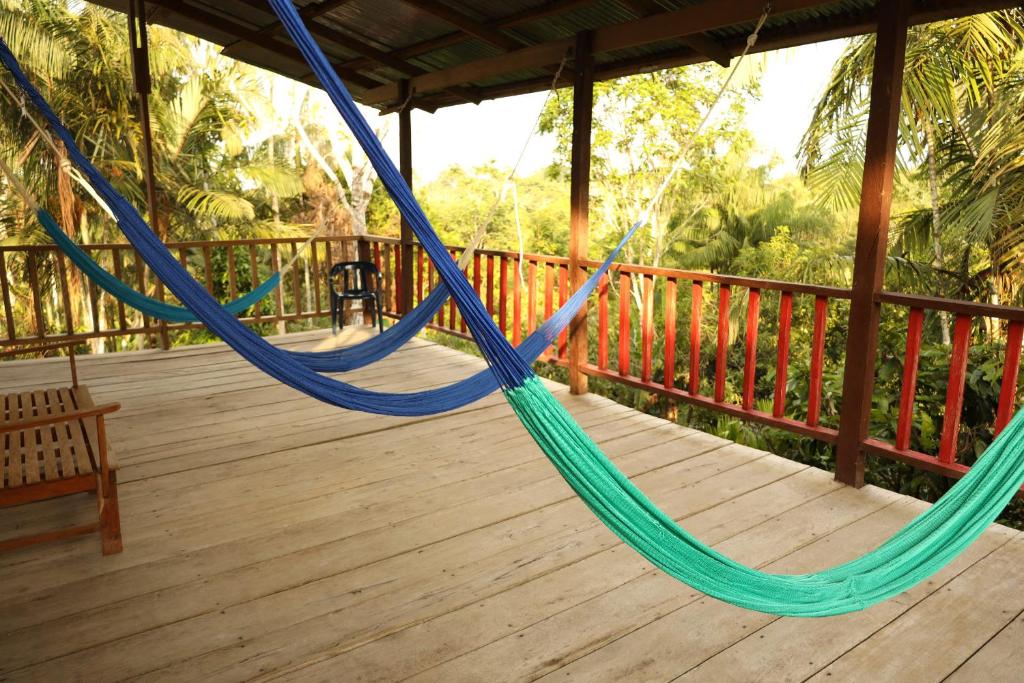 Balkón nebo terasa v ubytování La Ceiba, Amazonas