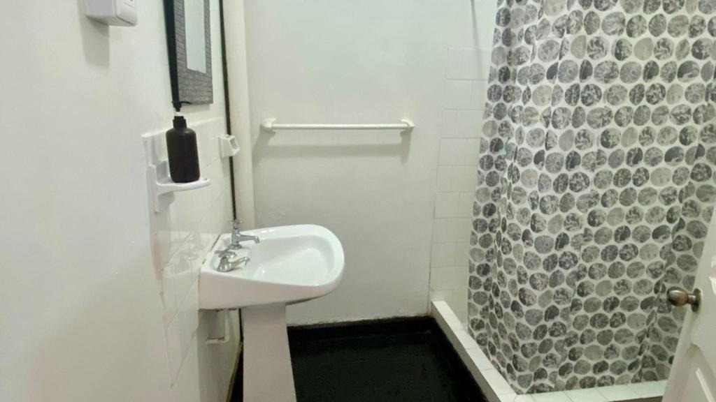 Koupelna v ubytování Hotel Dolegant