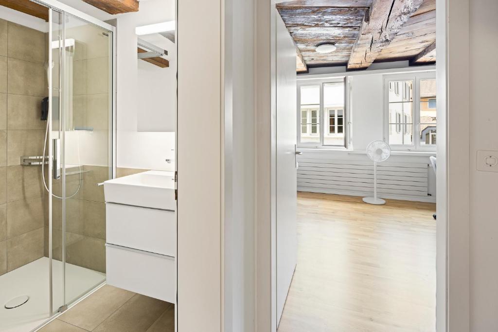 Koupelna v ubytování ARISER - Zug Old Town Suites