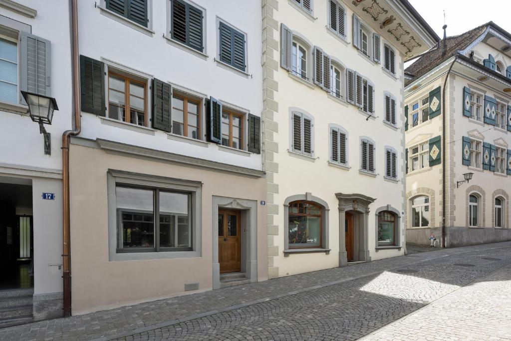 Budova, kde se aparthotel nachází