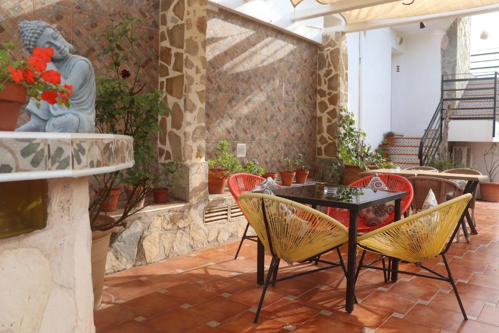 Posezení v ubytování Hostal La Paloma II