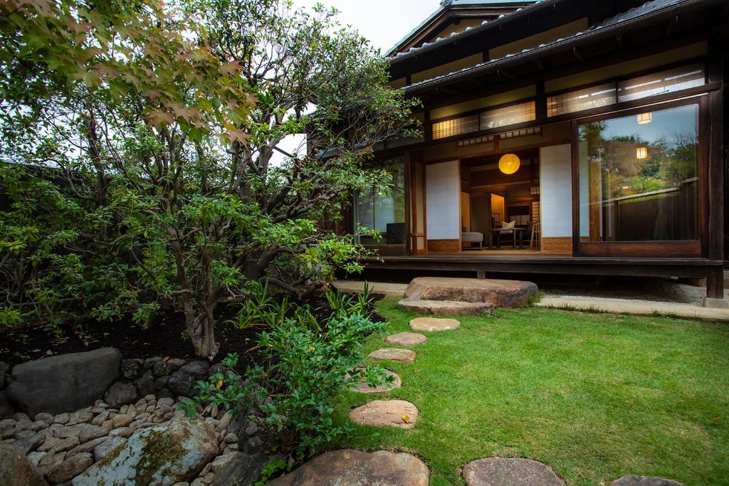 Zahrada ubytování Hotel Utano Kyoto Besho