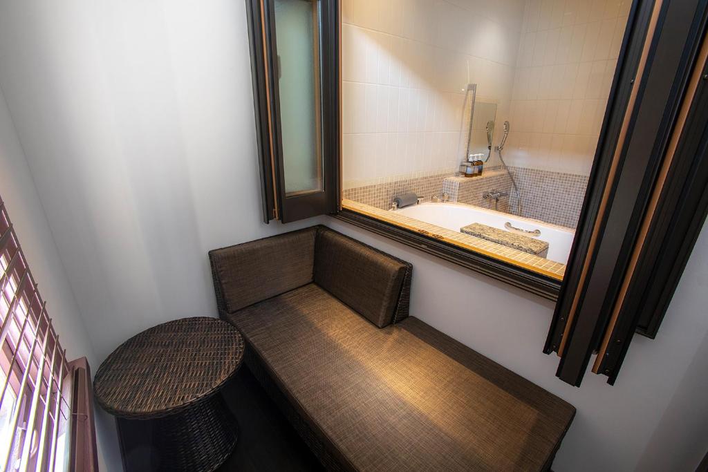 Koupelna v ubytování Hotel Utano Kyoto Besho