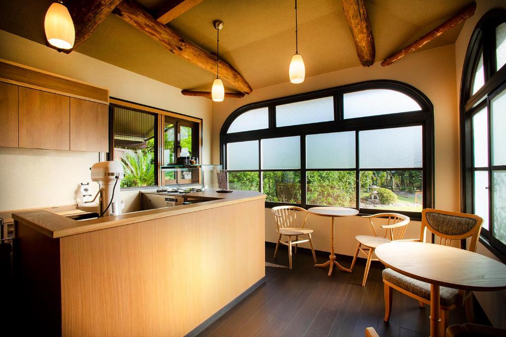 Kuchyň nebo kuchyňský kout v ubytování Hotel Utano Kyoto Besho